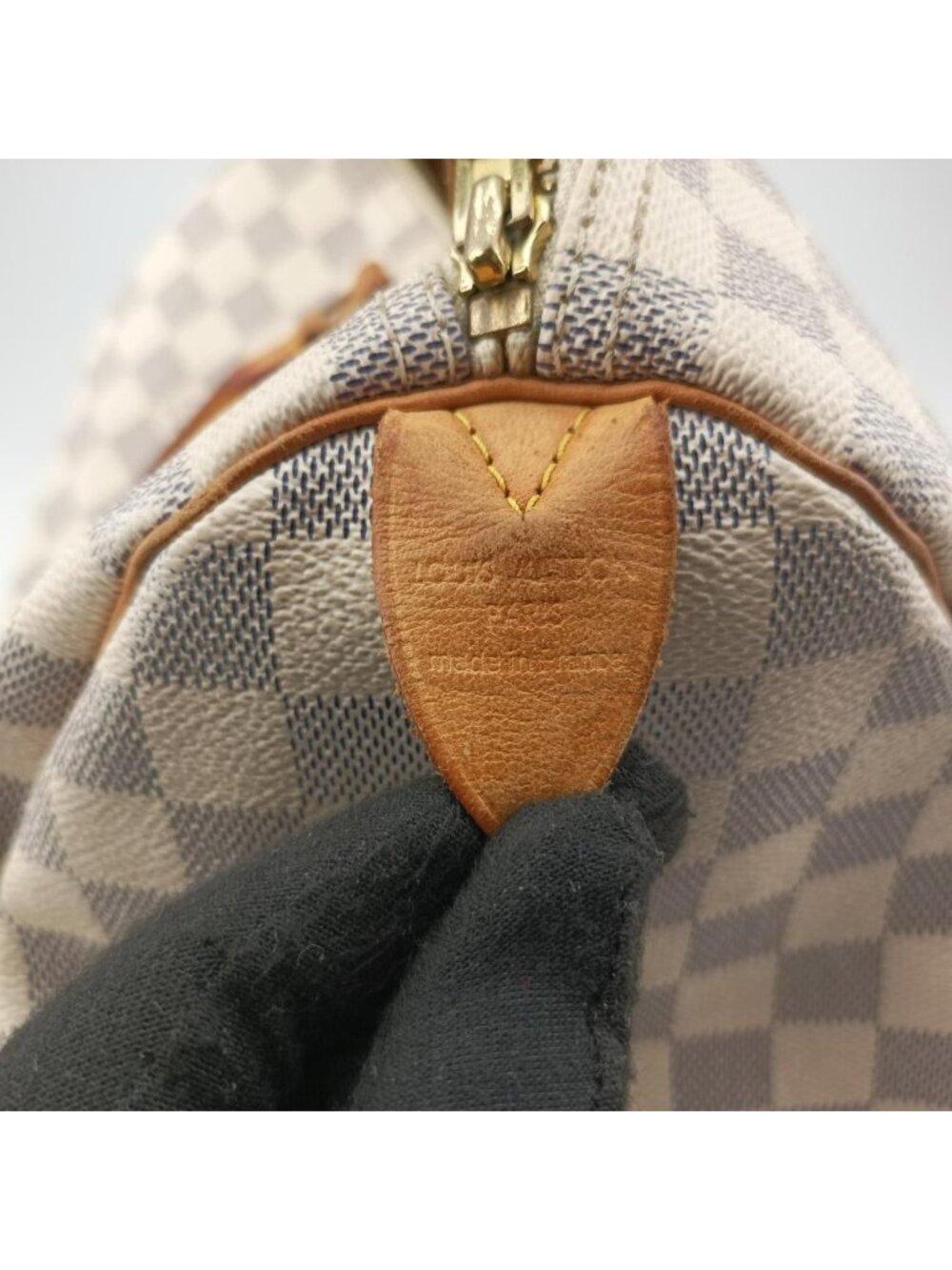 Louis Vuitton Speedy 30 Azur Damier Canvas Handbag - Picture 10 of 16